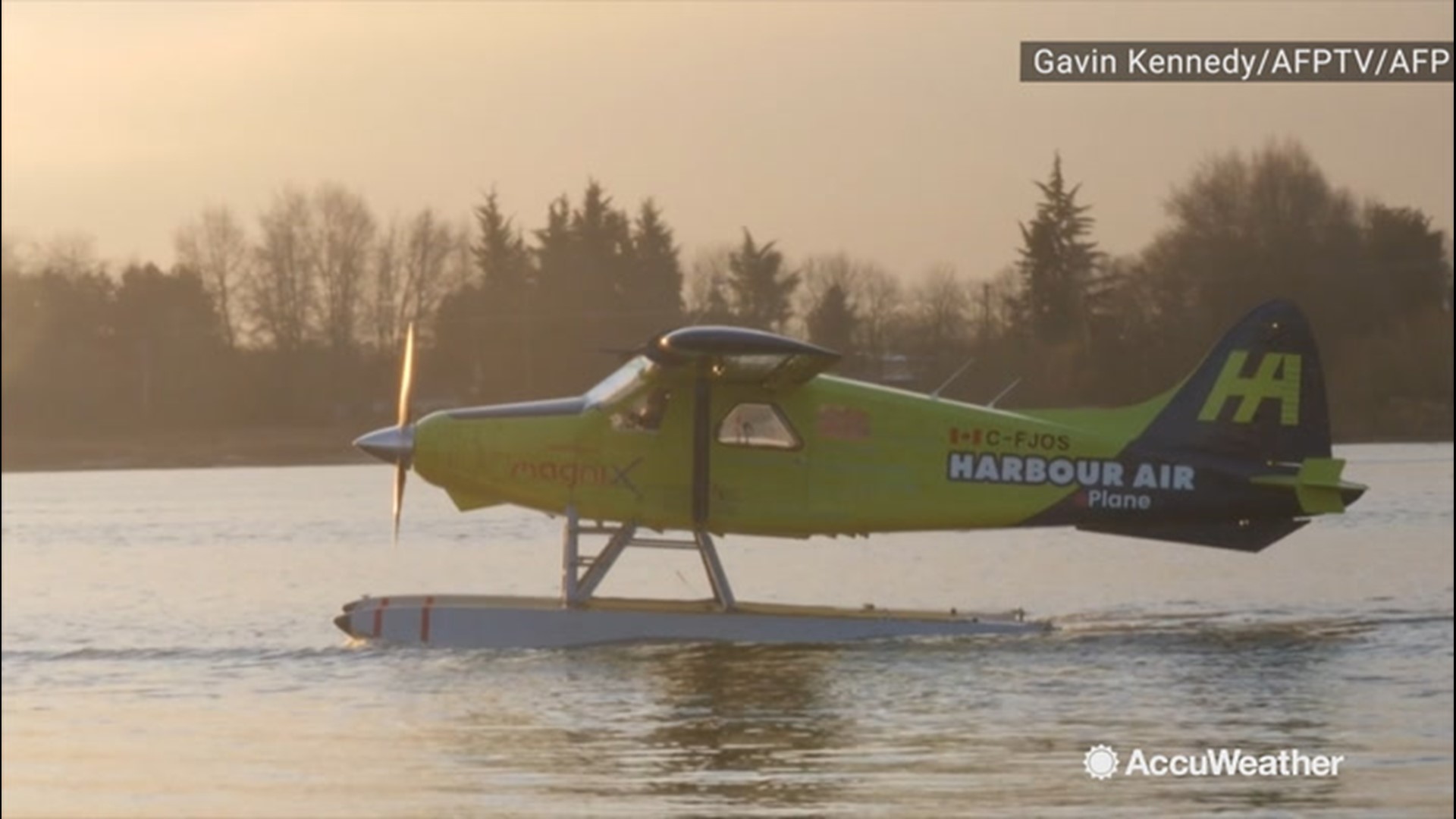 The first test flight for a fully electric, passenger plane took off from Vancouver, Canada, on Dec. 10. The flight lasted 15, and looped the Fraser River.