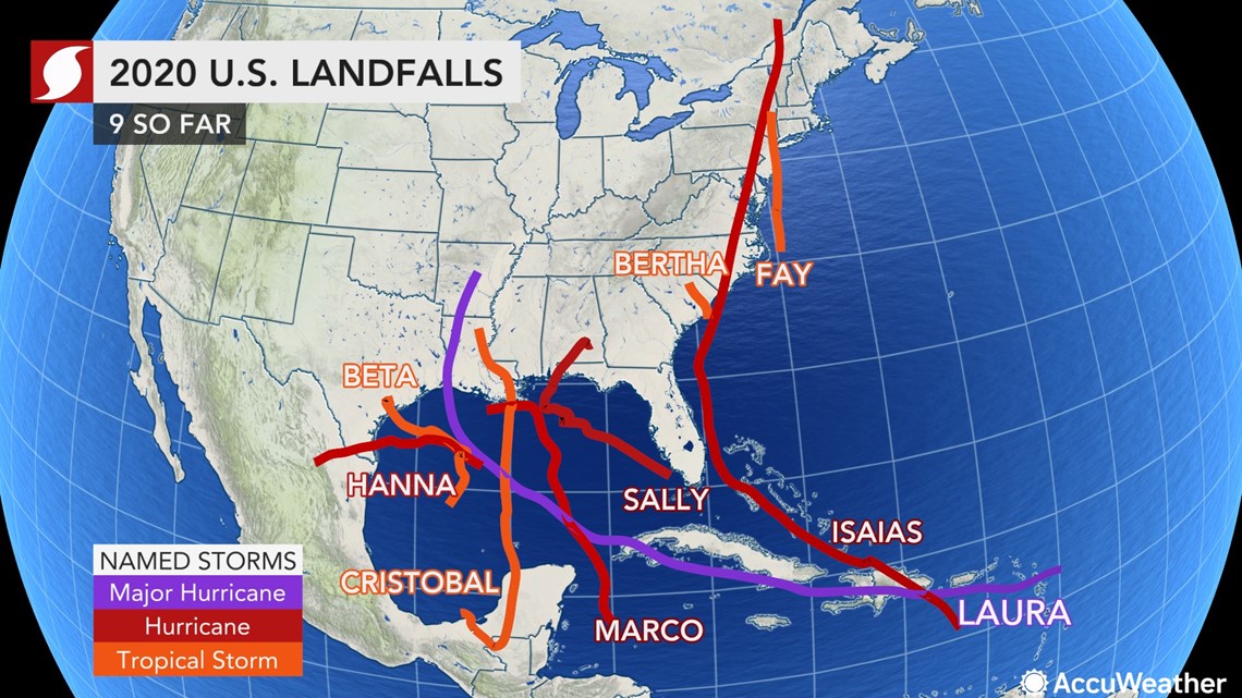 2020 Atlantic hurricane season already second most active in history | kiiitv.com
