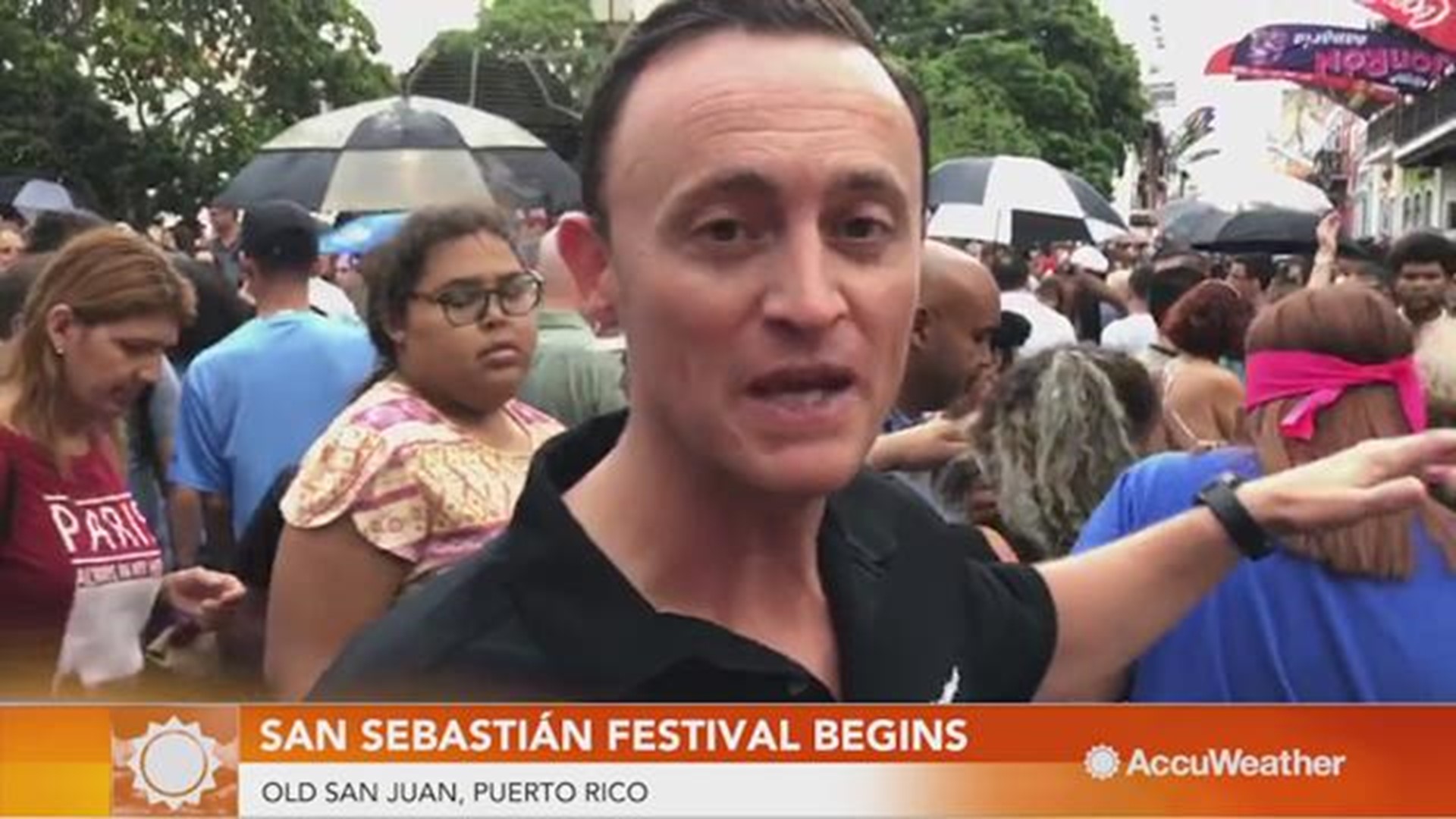 The San Sebastián Festival in Old San Juan, Puerto Rico is the largest in the U.S. territory and one of the largest in the Caribbean region.  According to AccuWeather's Jonathan Petramala, it was the first real celebration of this holiday before Hurricane