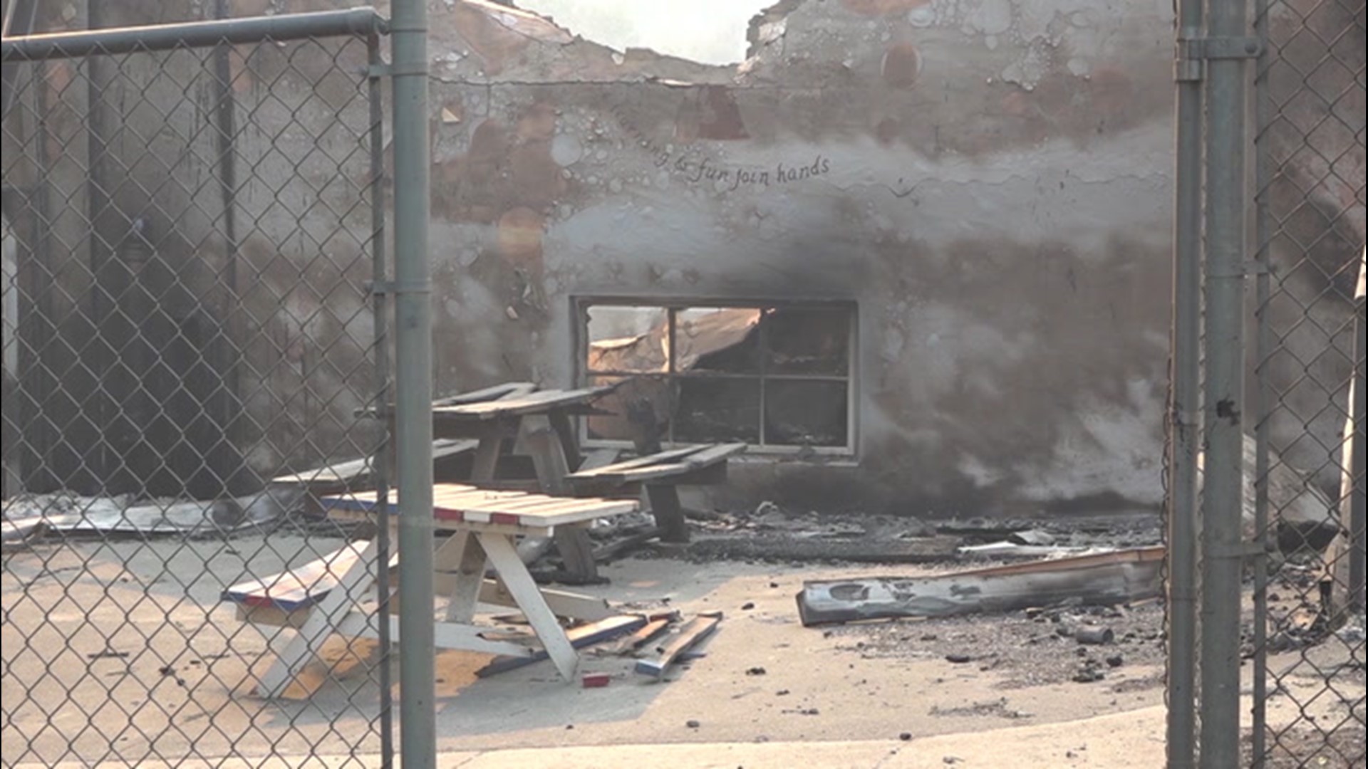 Educators in Deer Park, California, say lessons are on hold after the Glass Fire destroyed an elementary school building a houses throughout the neighborhood.