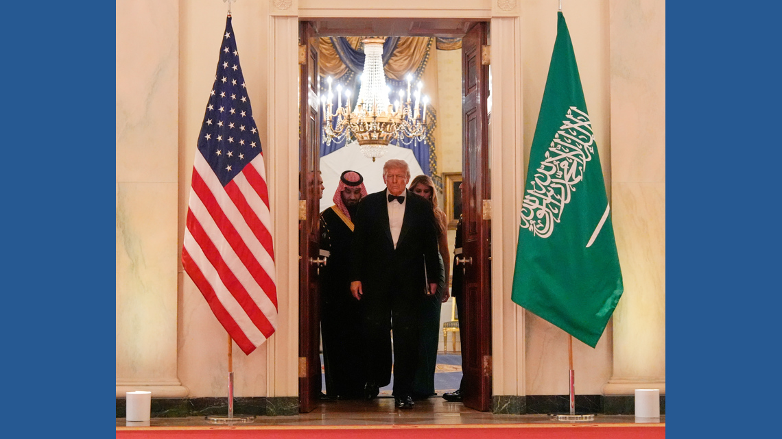 Trump welcomes Saudi Crown Prince Mohammed bin Salman at the White ...