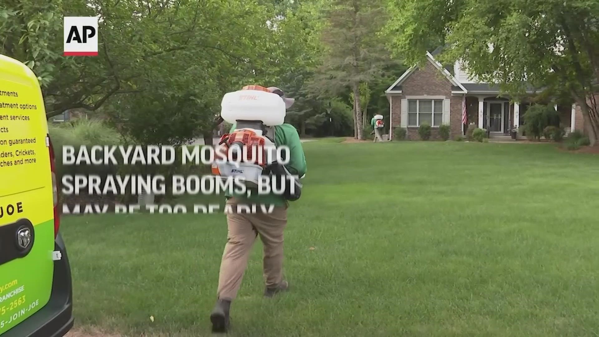 Mosquito spraying companies, which have multiplied with the surging demand, say they try to minimize pollinator losses but acknowledge there's collateral damage.