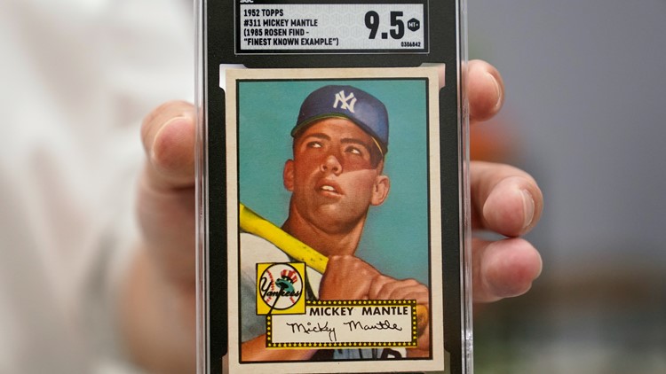 Rare 70-year-old Mickey Mantle baseball card could break auction records