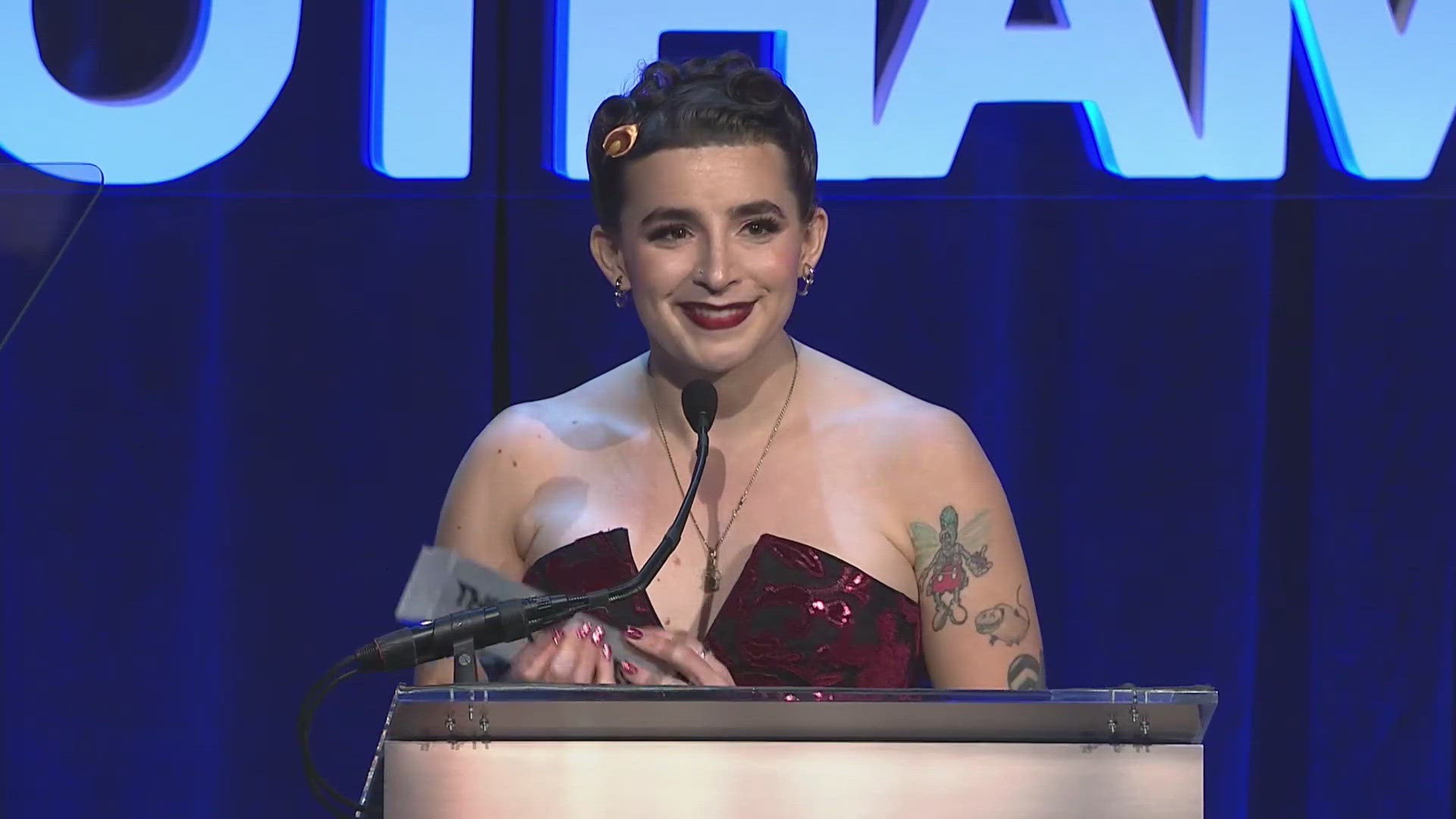 Vera Drew won Breakthrough Director at The Gotham Awards in New York City. The People's Joker is about a comedian who is grappling with her gender identity.