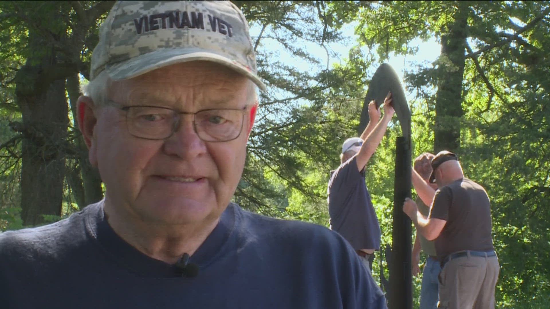 The memorial honors St. Francis alumni who lost their lives in combat.