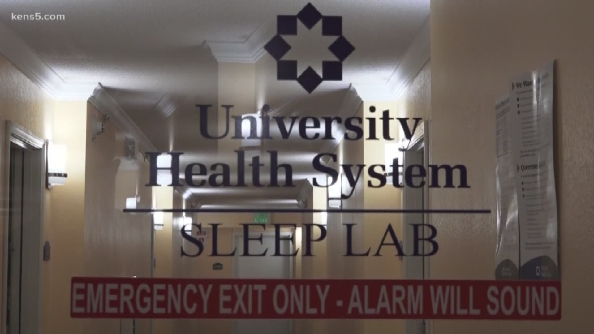 Take a look inside one of University Health System's sleep labs where doctors can diagnose sleep apnea.