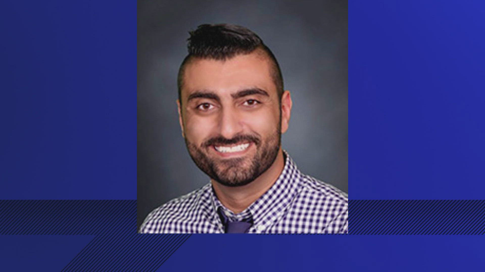 Zaid Haddad was arrested at the campus Wednesday. He could face up to 20 years in prison if convicted.