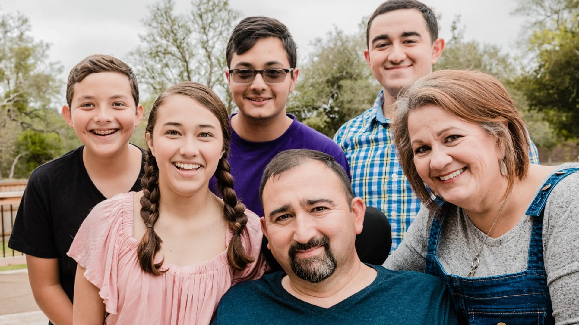 Juan and Meg Reyes adopted three siblings and gave them a forever home. The family is leaning on one another as Juan battles ALS.