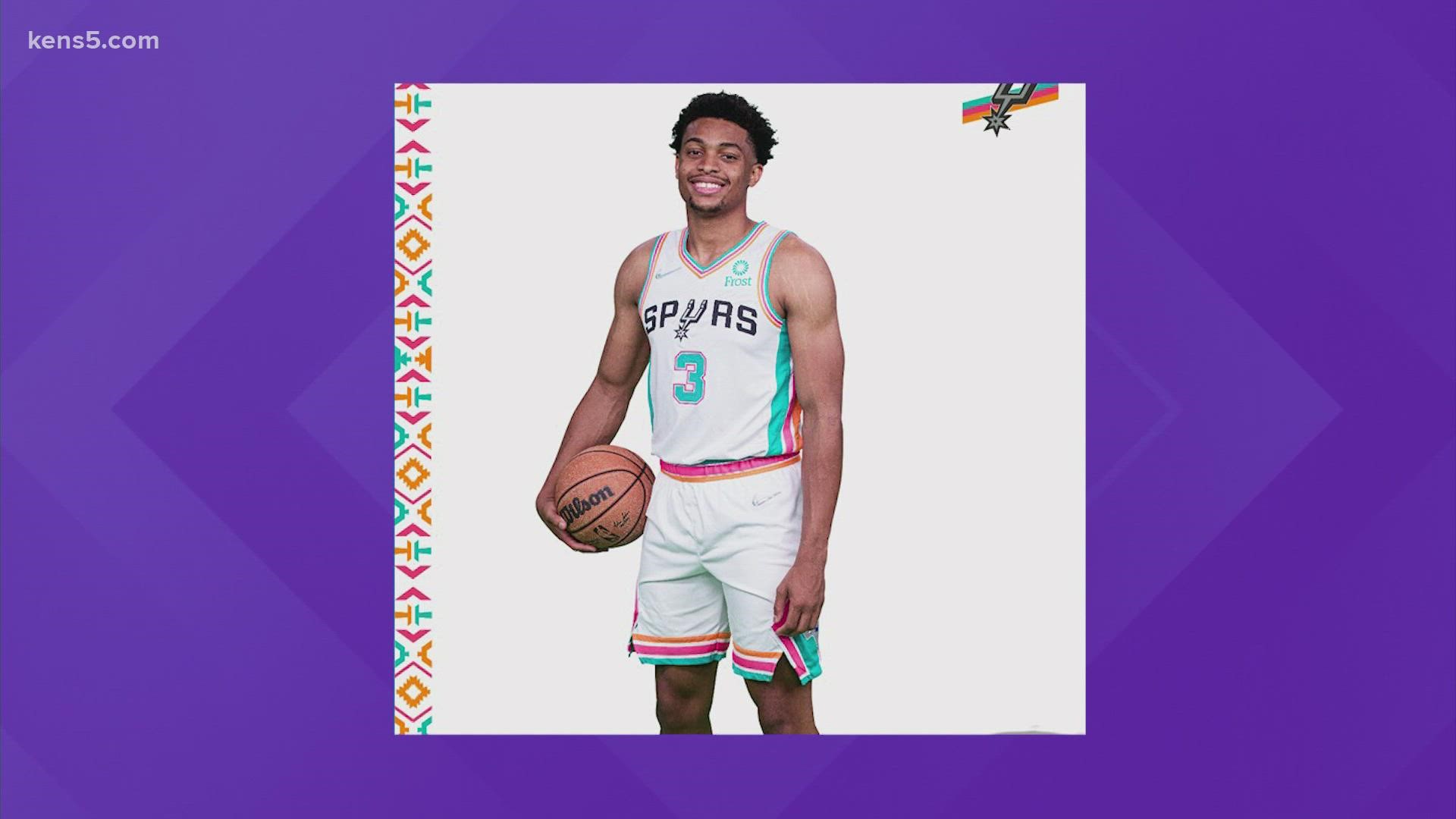 The NBA and the Spurs released the new-look uniforms as part of the league's celebration of the NBA’s 75th anniversary.