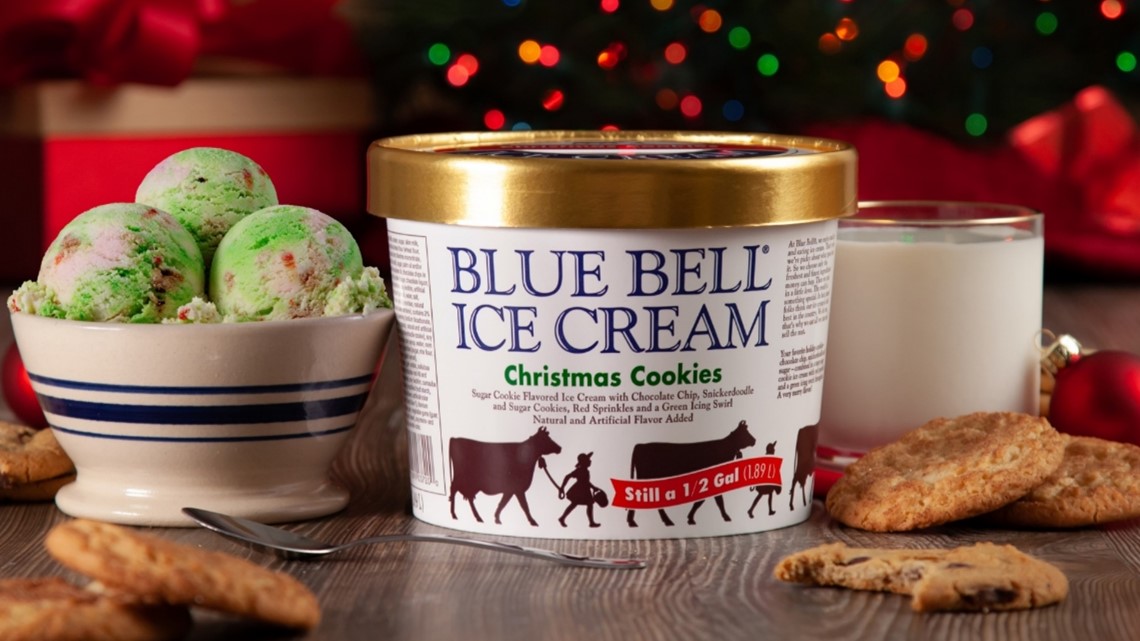 Blue Bell Christmas Cookies ice cream returns to shelves