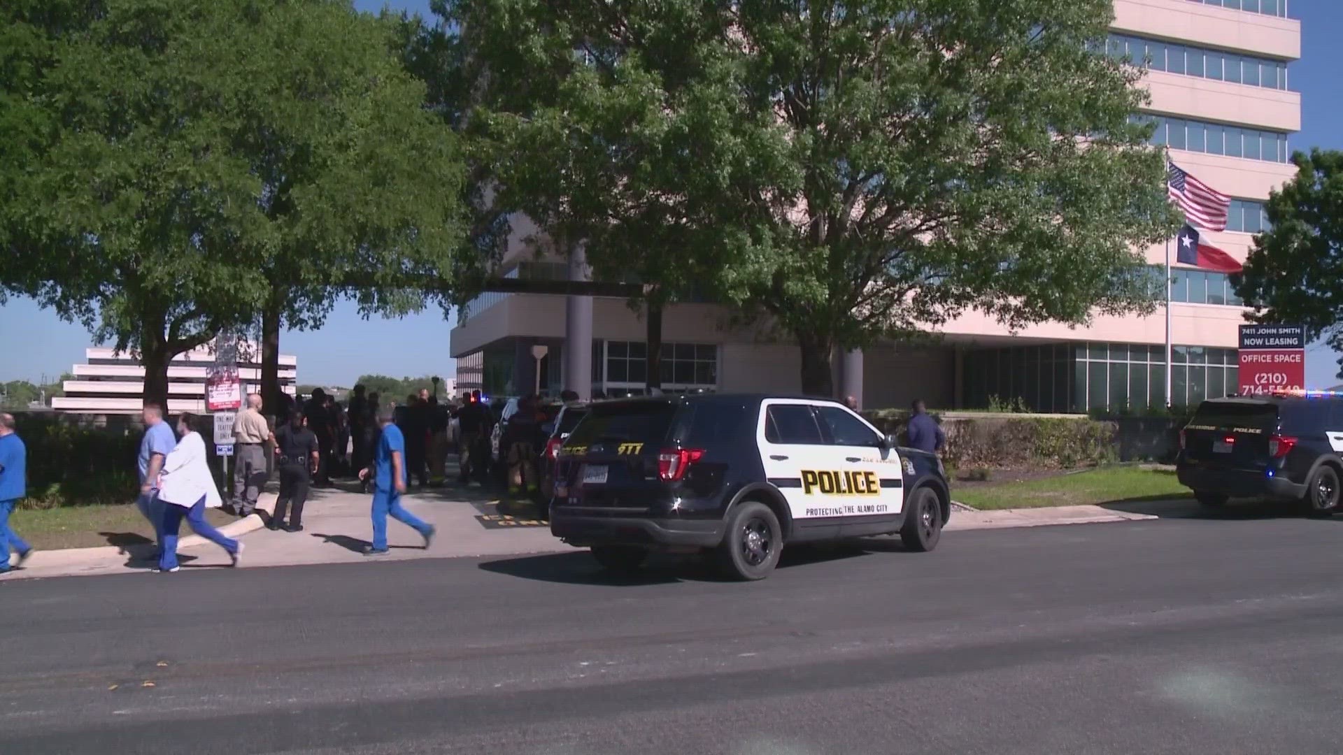 An apparent hoax call led to a mass evacuation Thursday morning at a nursing school in San Antonio, police confirmed.