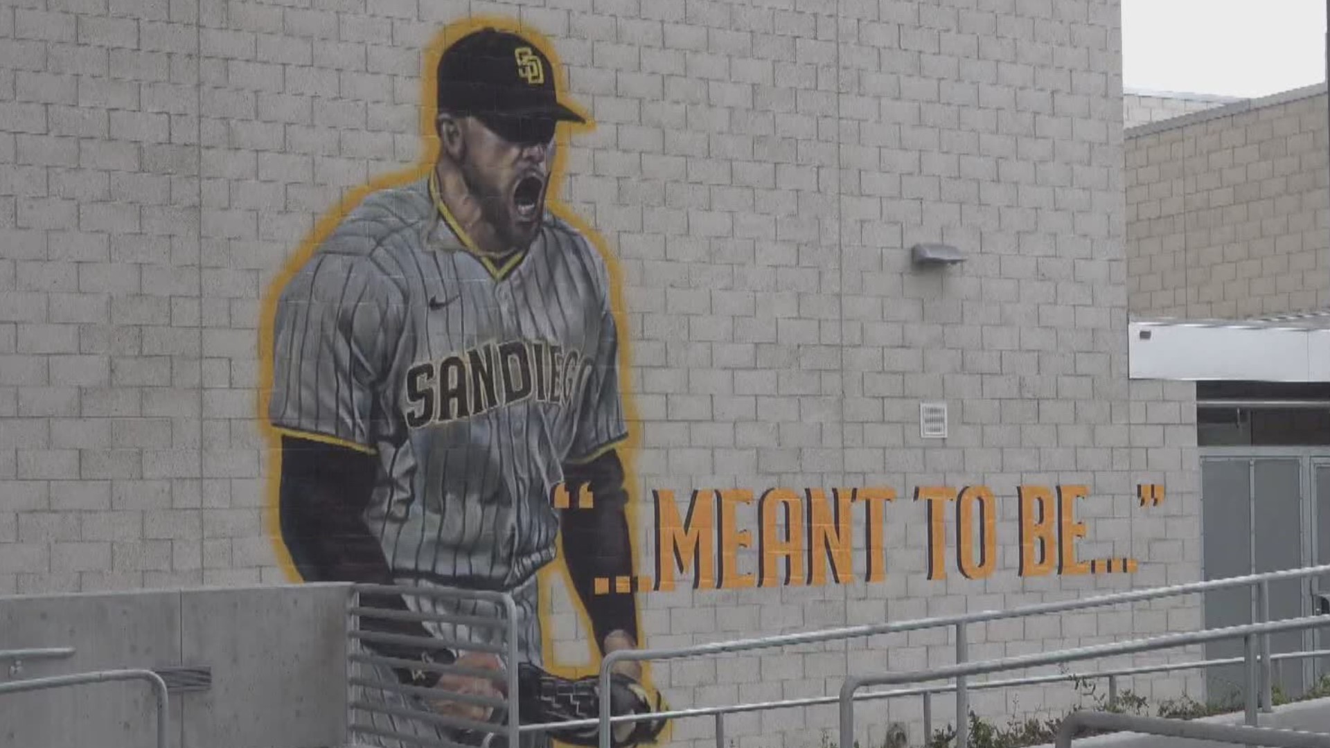 The mural immortalizes El Cajon’s own Joe Musgrove and his no-hitter, the first in franchise history for the San Diego Padres.