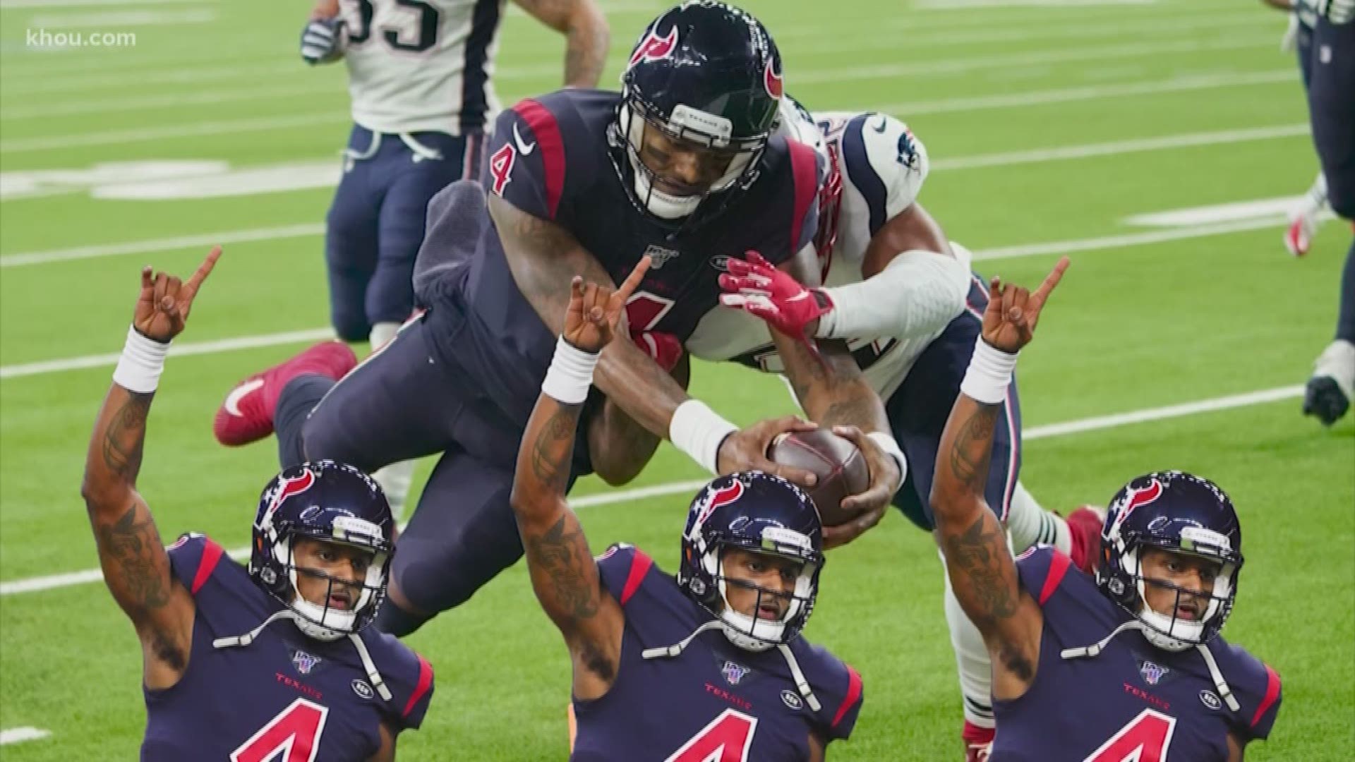 Houston Texans quarterback Deshaun Watson has been named AFC Offensive Player of the Week after the team’s 28-22 win over the New England Patriots Sunday.
