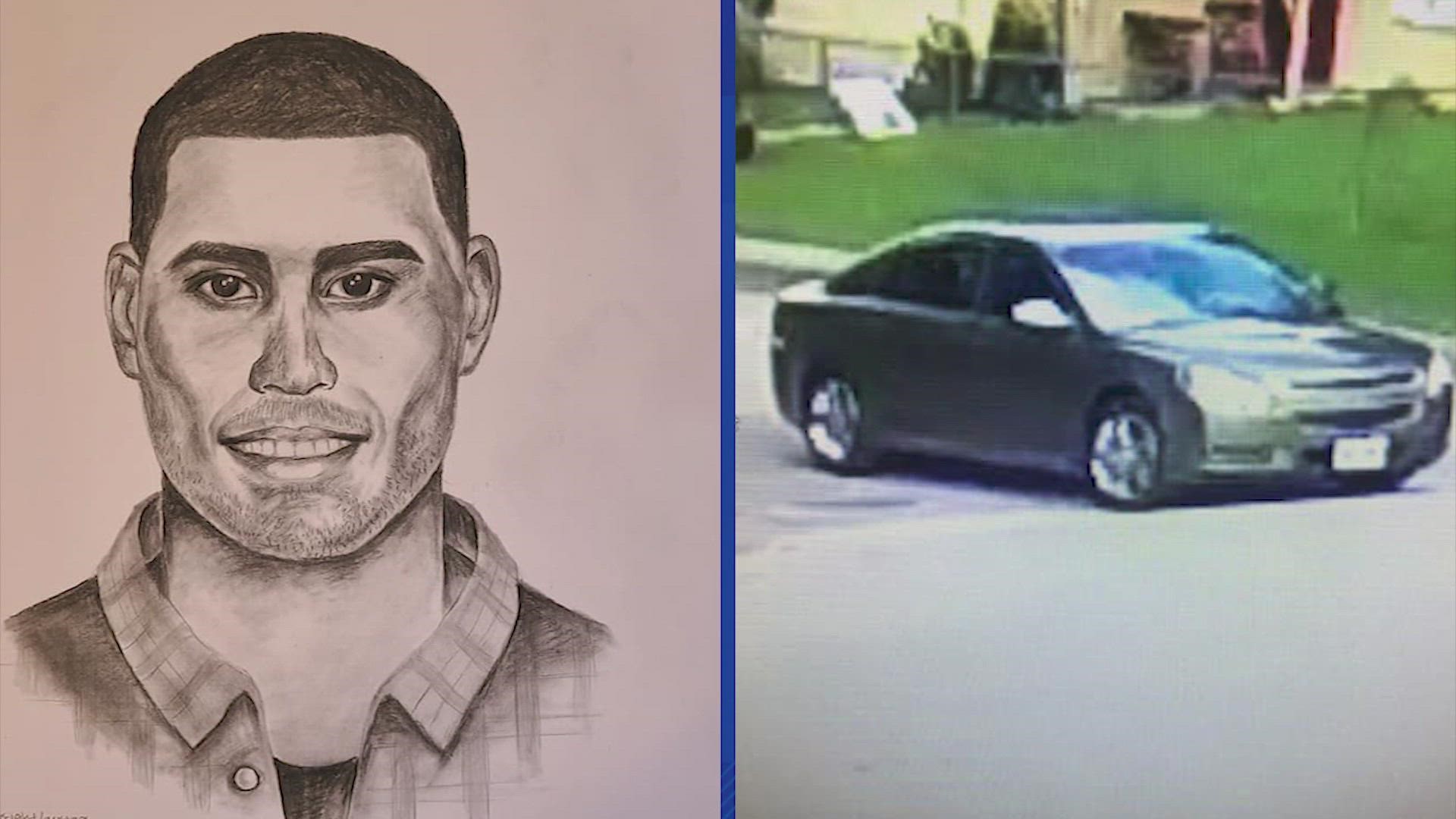 The Brazoria County Sheriff's Office released a sketch Thursday of a man they say posed as a truancy officer to kidnap a high school student.