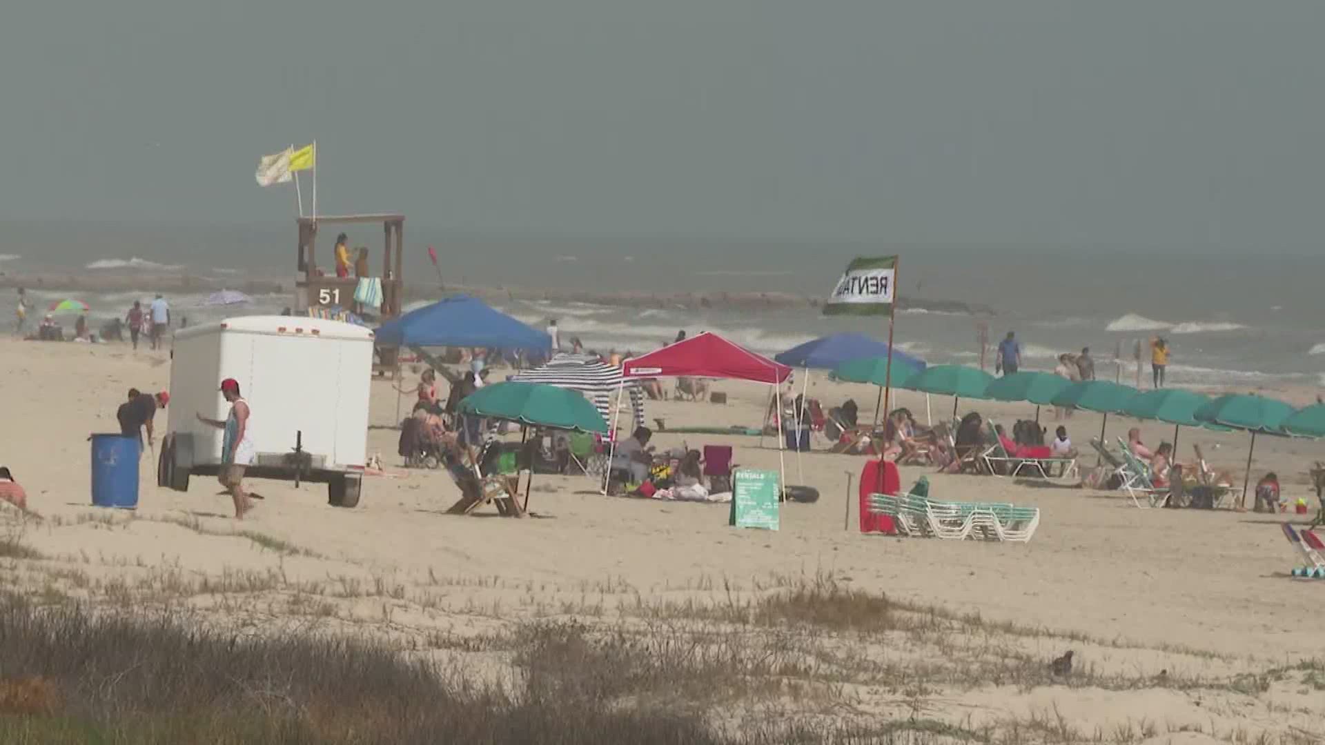 Galveston was the place to be on Saturday as the first Spring Break weekend of the year got underway.