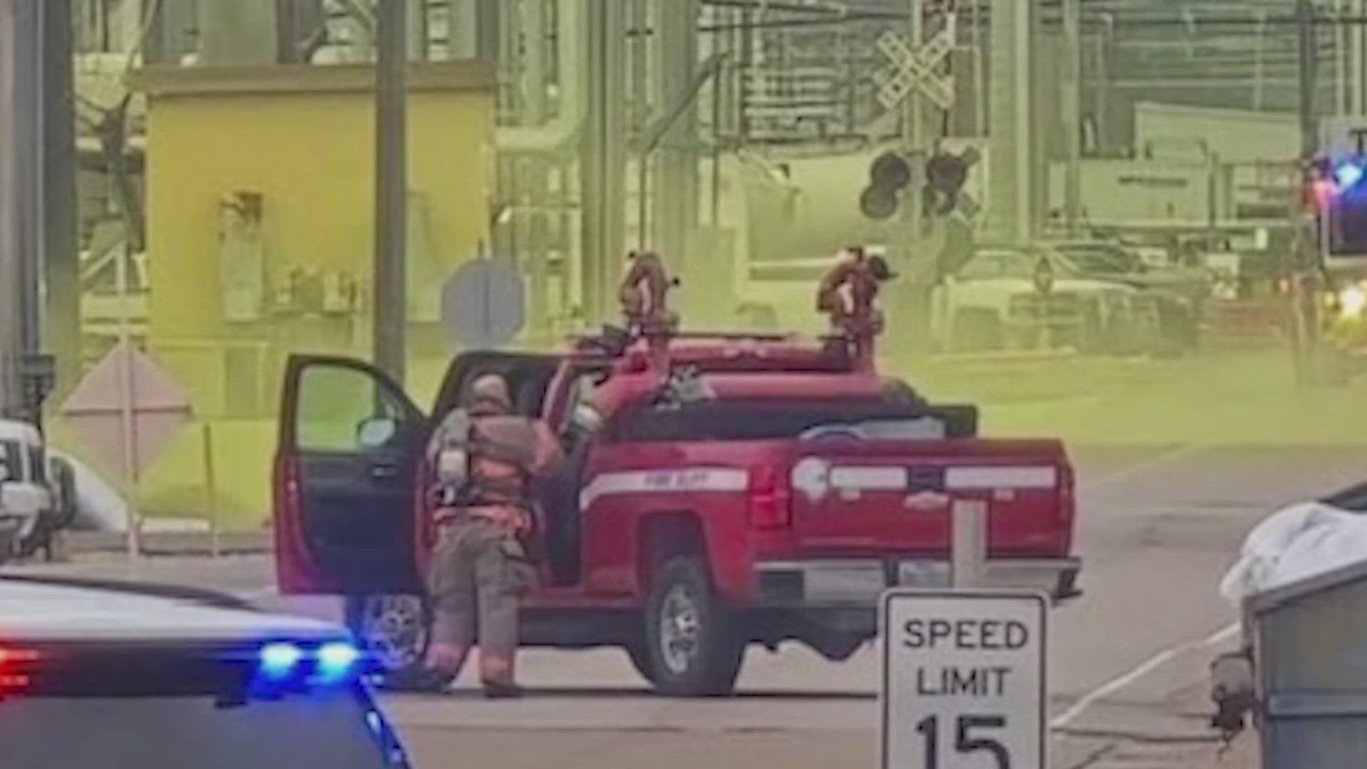 Officials confirm the chlorine release at Olin Plant B stopped. All shelter-in-place orders were lifted by 10:40 a.m. in Brazoria County.