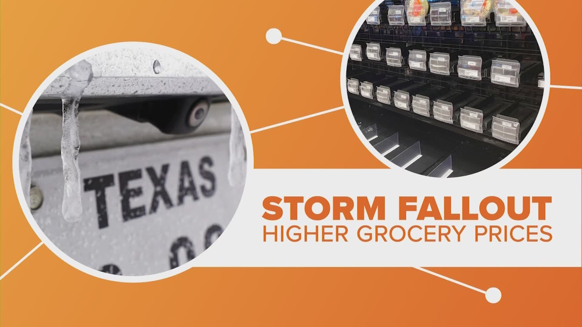 More fallout from that winter storm that hit Texas, it could raise grocery prices. Let’s connect the dots.