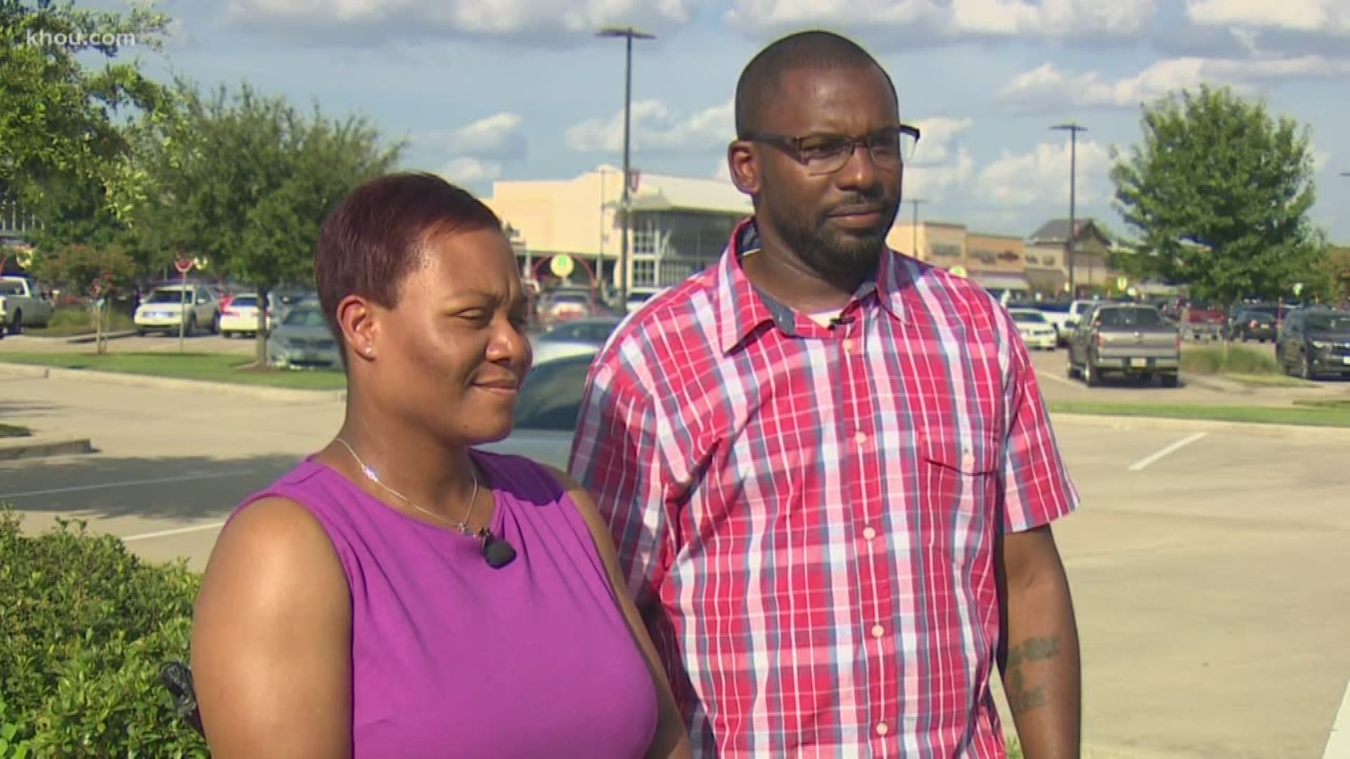 A Cypress couple who are both disabled veterans were shocked when someone put a racist note on their car while they shopped at an HEB.