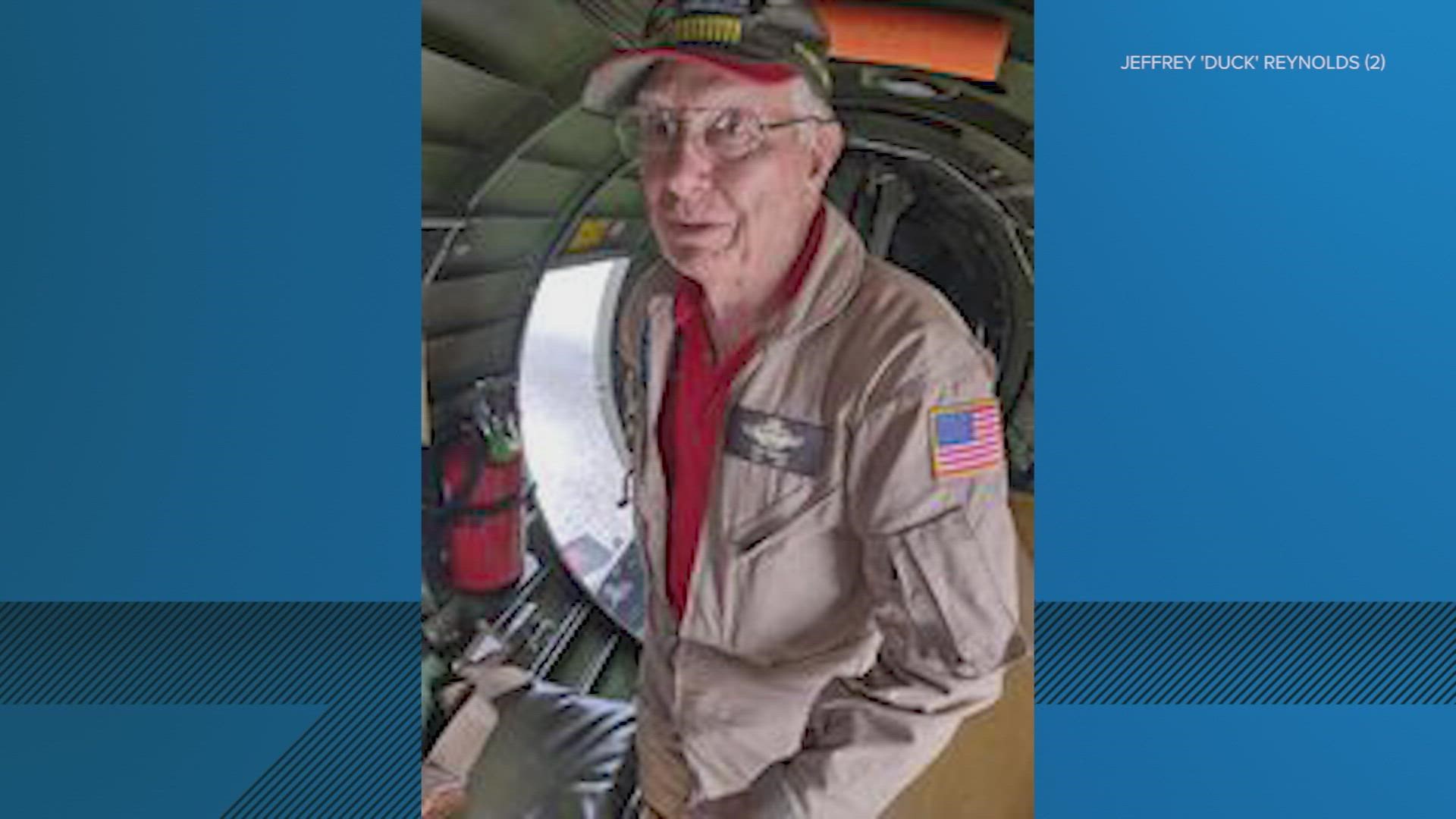 Arleigh Hertzler met Dan Ragan aboard the B-17 Flying Fortress earlier this year. “He just opened up, he's a very, very humble, very, very sweet man."