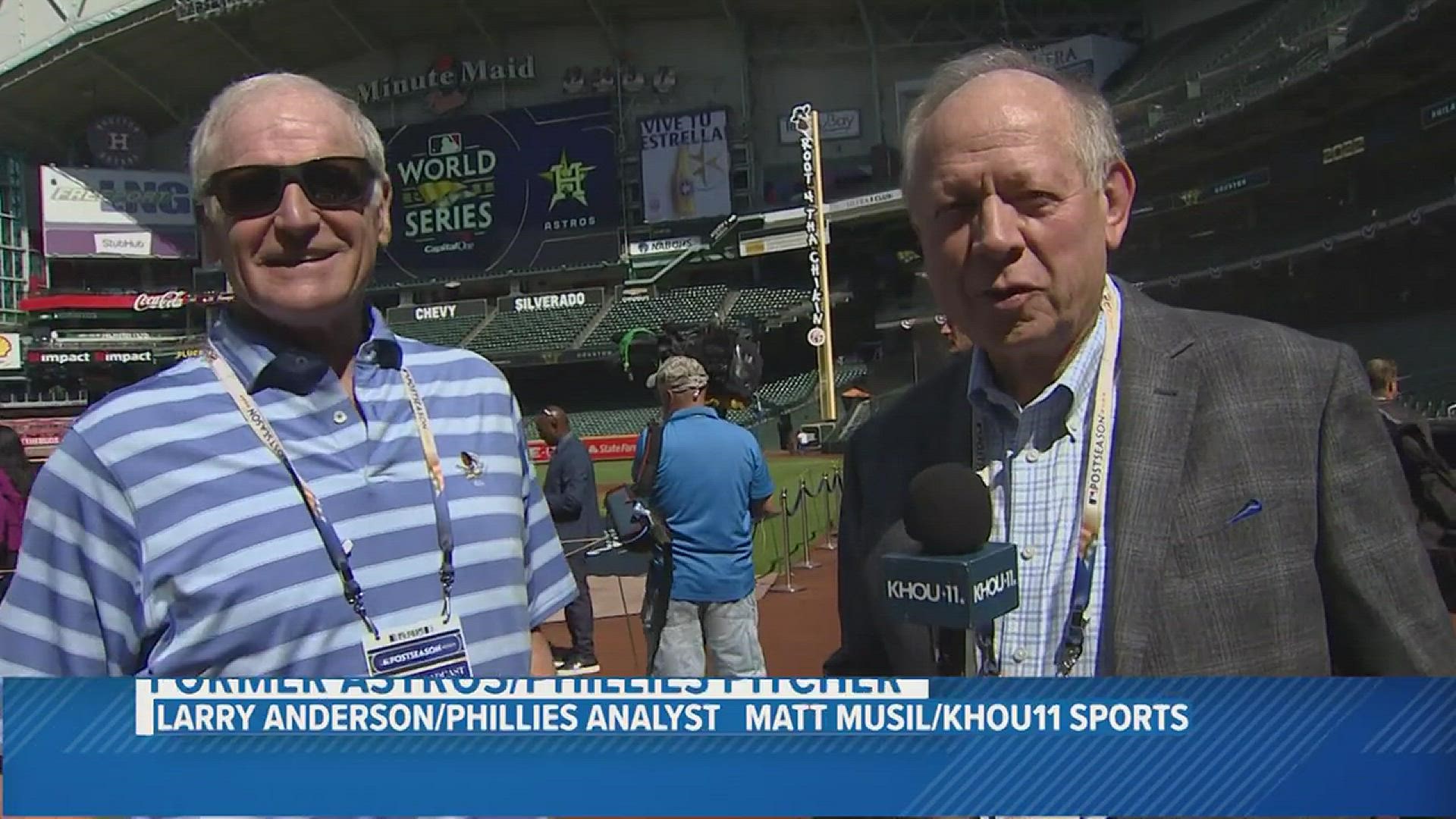 Larry Anderson left Houston when he was traded for Jeff Bagwell.  He's now a Philadelphia Phillies broadcaster.