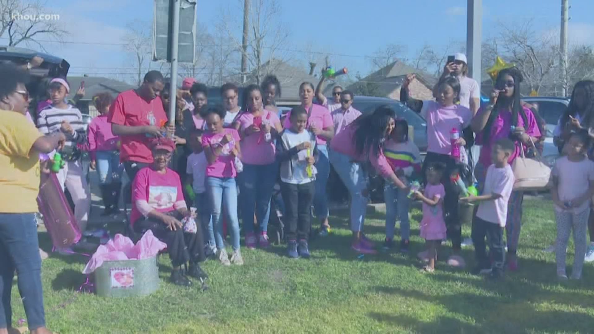 Dozens gathered at Sunnyside Park Saturday afternoon for a birthday party for Maleah Davis.