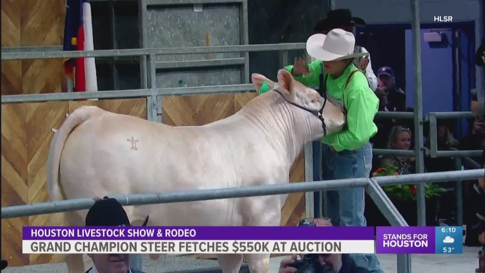 Last year's Grand Champion steer sold at auction for $1 million.
