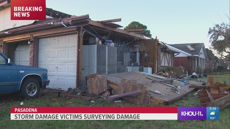 KHOU 11 extended coverage of tornado and storm damage across the Houston area