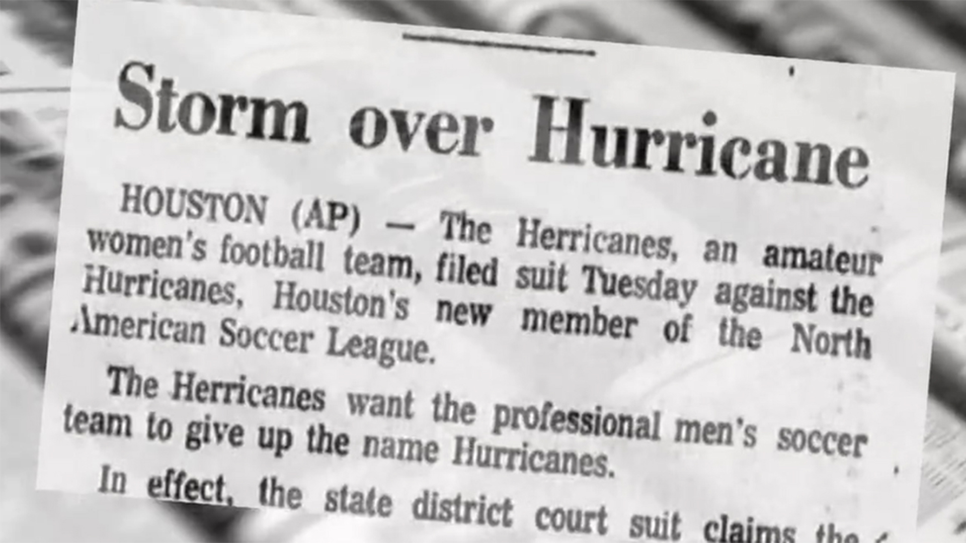 The Herricanes claimed the Hurricane was informed of the Herricanes before the name Hurricane was chosen by the fans.