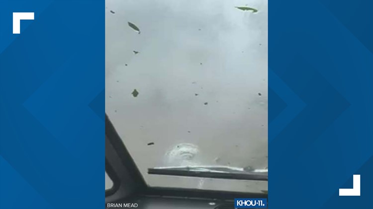 Crazy video! Houston-area postal worker rides out a tornado in his truck