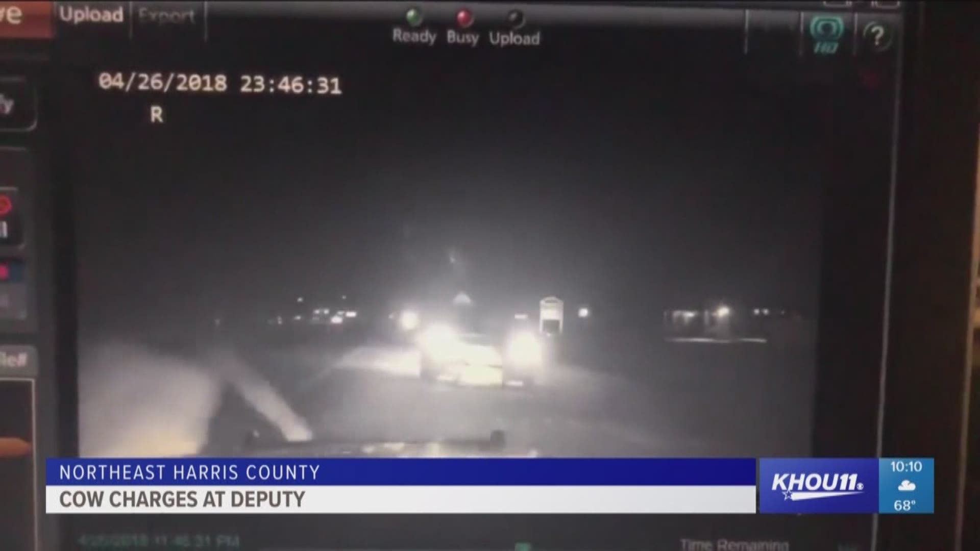 It was a close call for a Harris County deputy constable. 