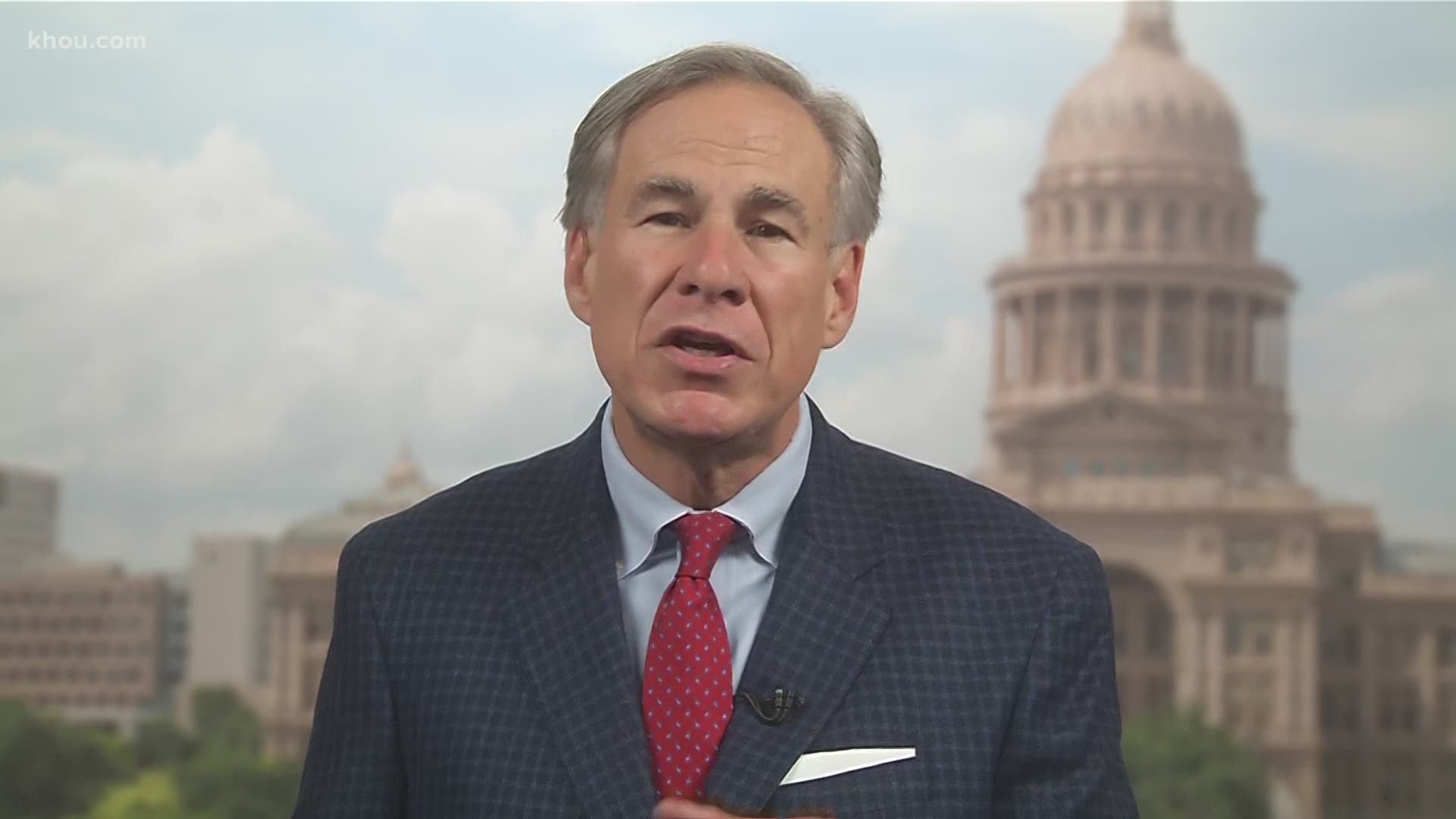 Gov. Abbott answers questions about Texas' response to the COVID-19 pandemic.