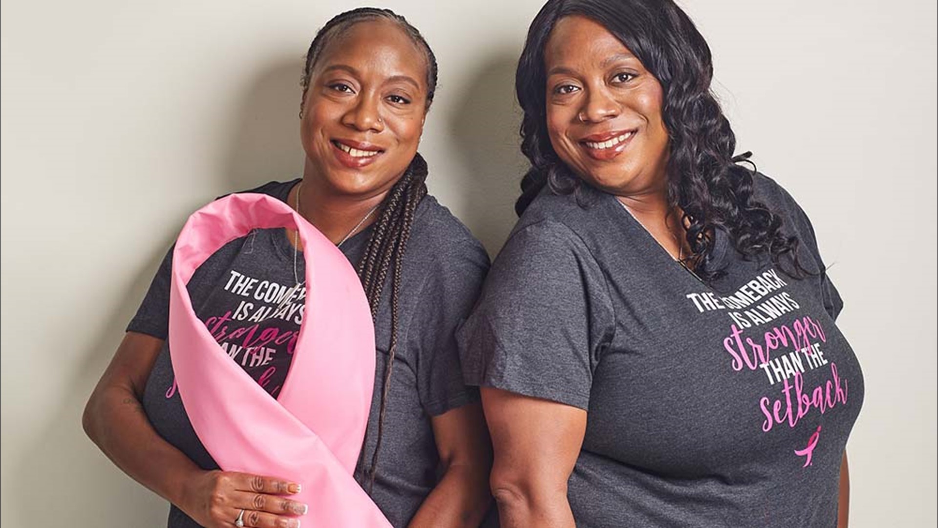 Vamekia and Vatrecia Gayfield share their story of hope and healing after battling breast cancer together.
