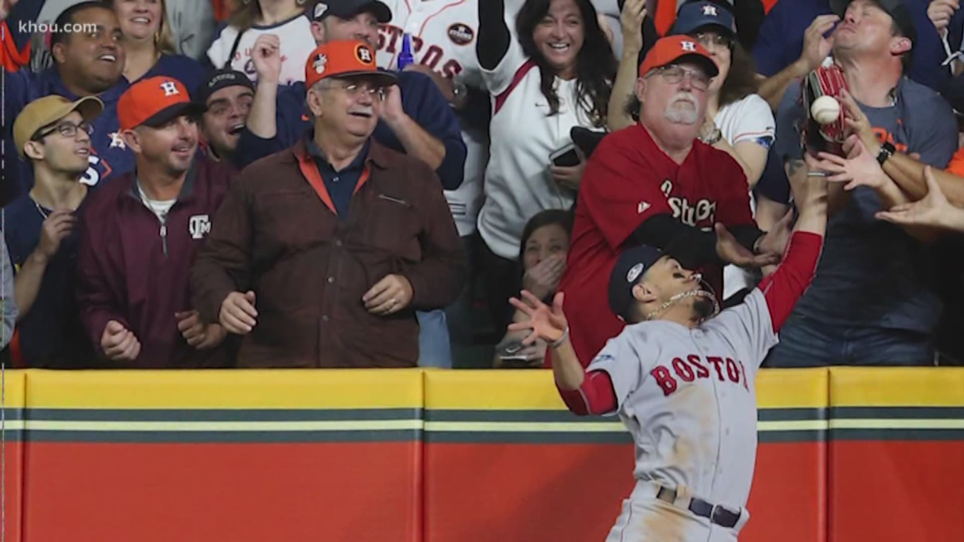 There was a lot of booing inside Minute Maid Park after a controversial call made against the Astros in the 1st inning of ALCS Game 4.