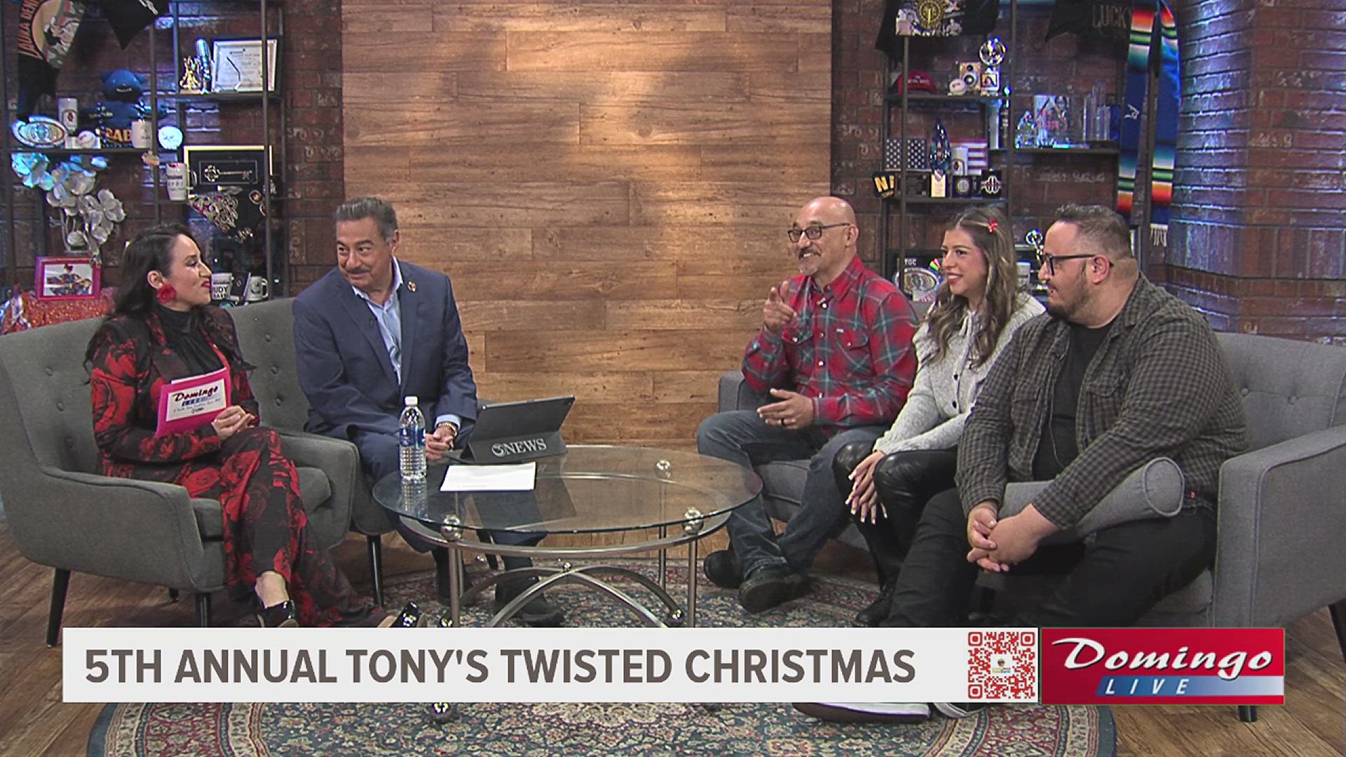 Three of the 20 Harbor City All Stars musicians joined us on Domingo Live to invite the public to rock out at the 5th Annual Tony's Twisted Christmas Spectacular.