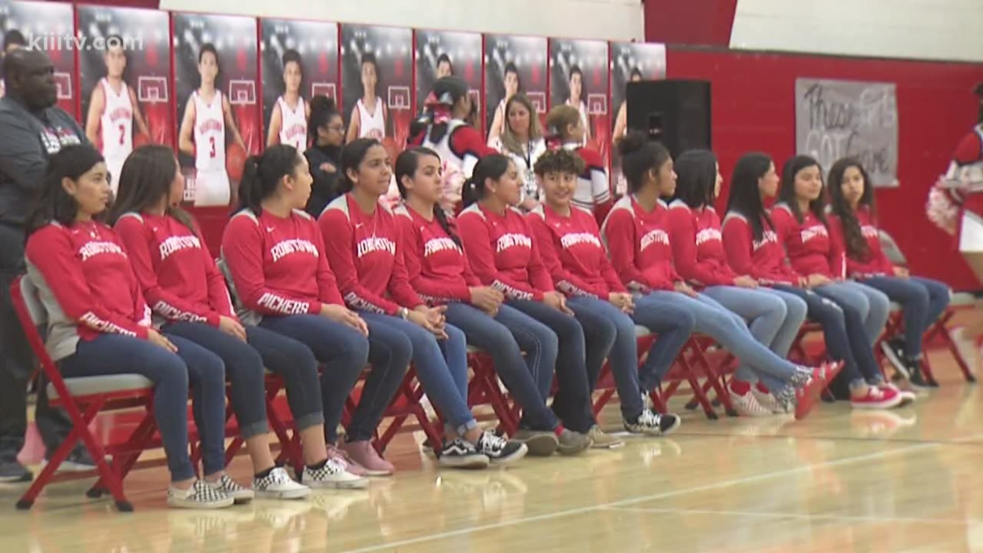 The Robstown girls basketball team is in the playoffs for the first time in program history.