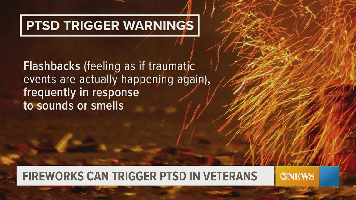Fireworks can trigger PTSD in veterans