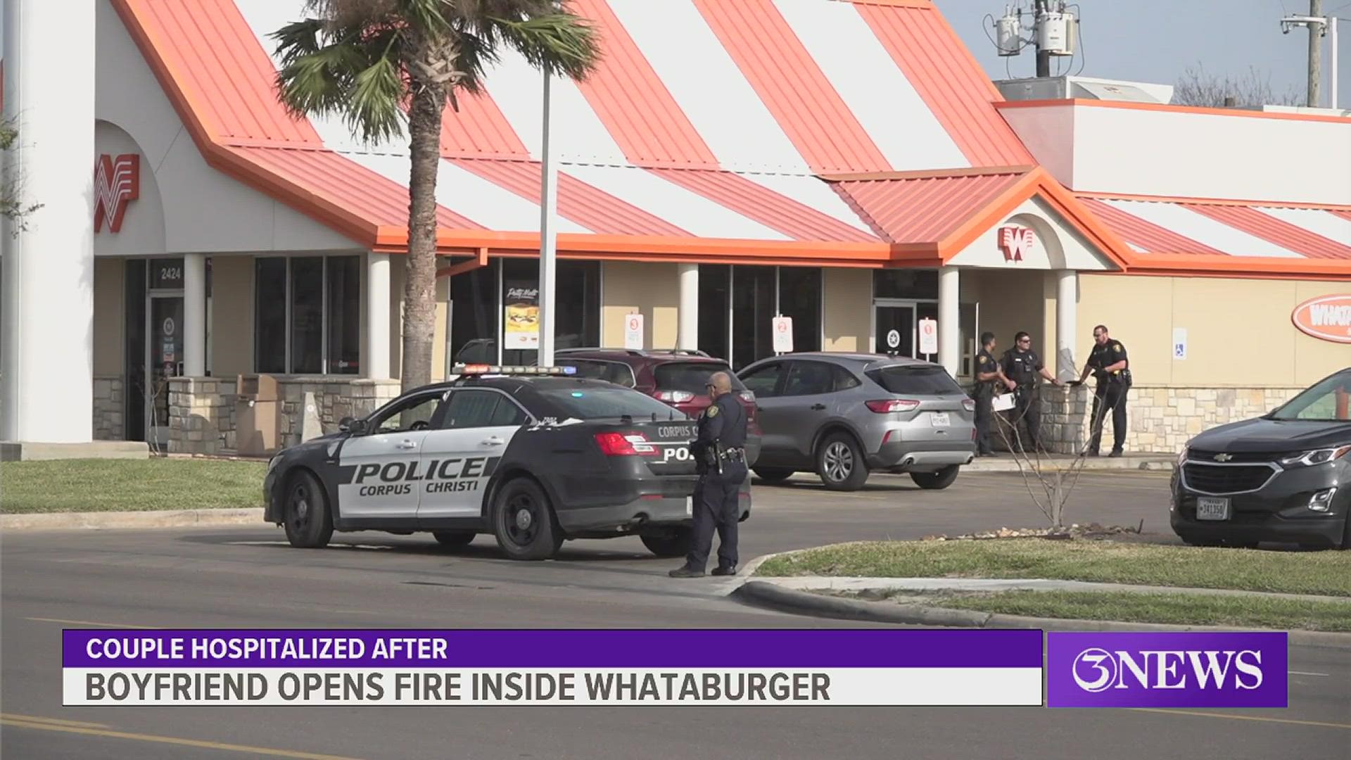 The incident happened at the Whataburger on Baldwin early Tuesday morning.