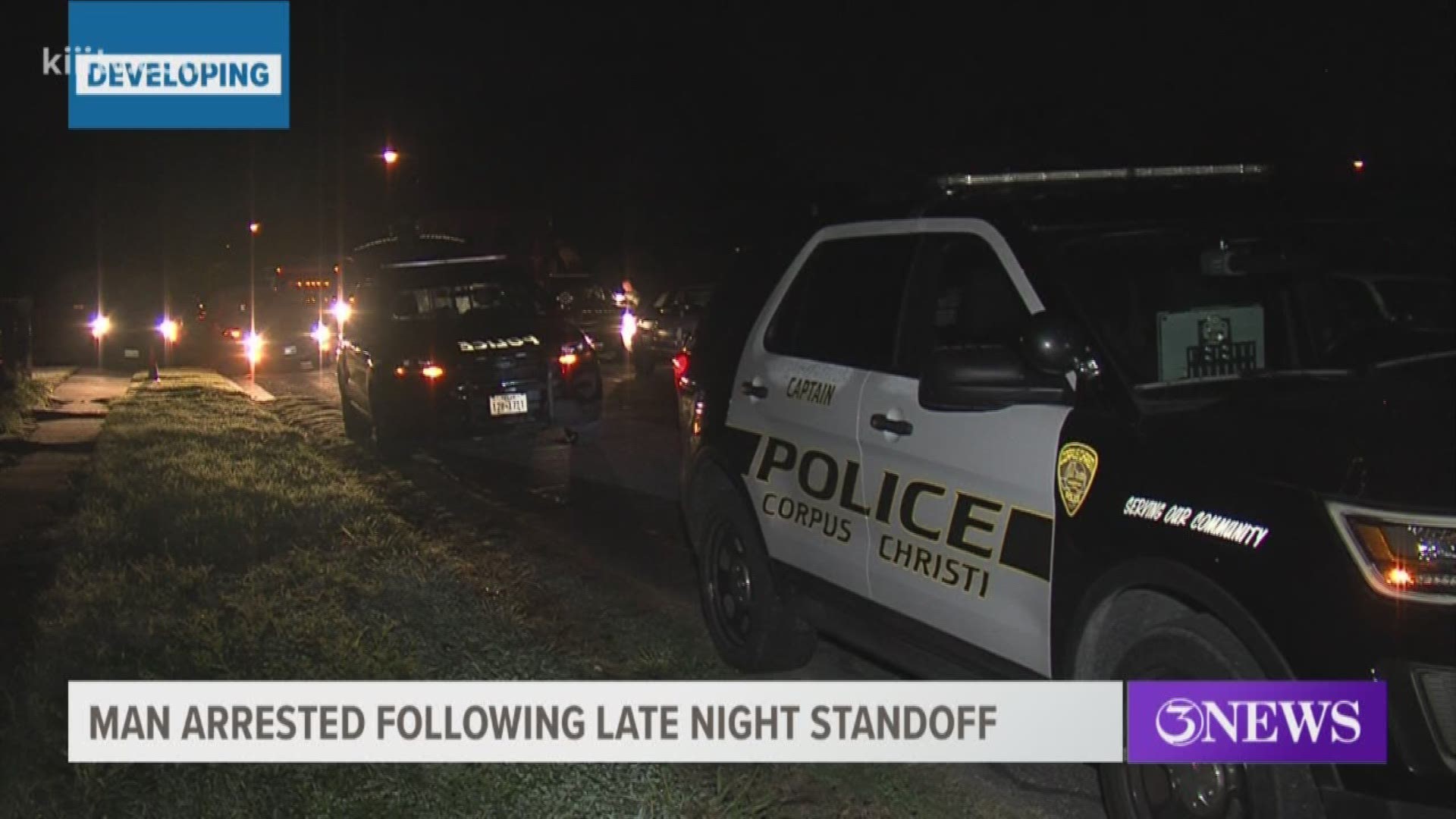A police standoff lasting several hours came to a safe ending early Wednesday morning after Corpus Christi SWAT officers busted in to a home.