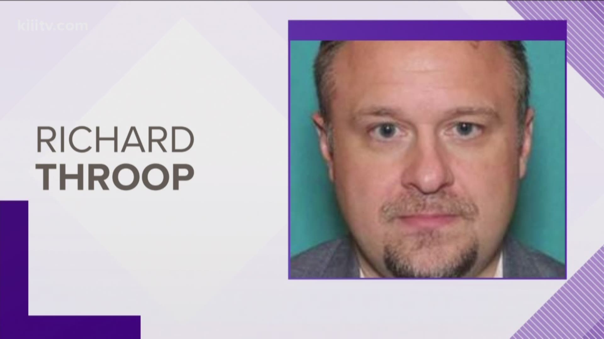 41-year-old Richard Throop was last seen at 7:30 a.m. Tuesday.