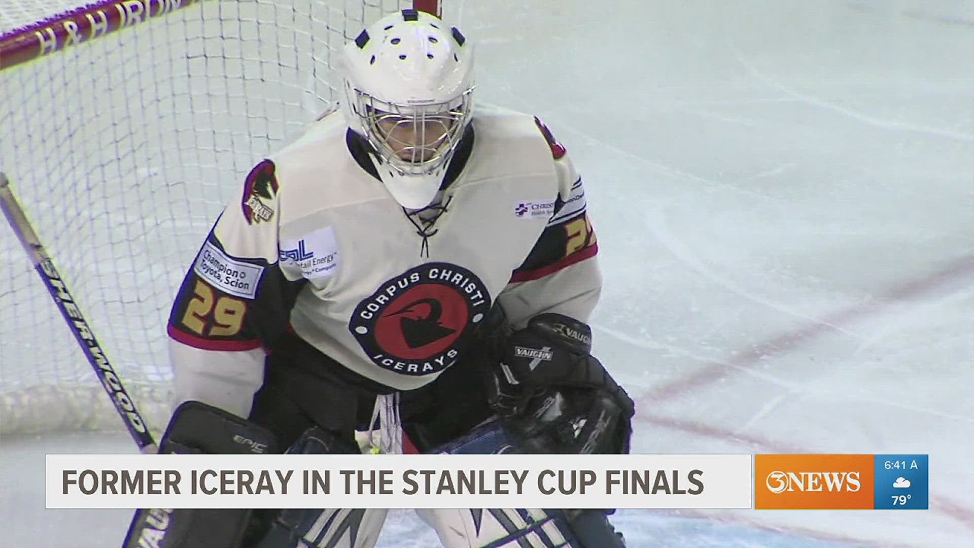 Florida Panther's Backup goalie Anthony Stolarz is played for the IceRays in 2011.