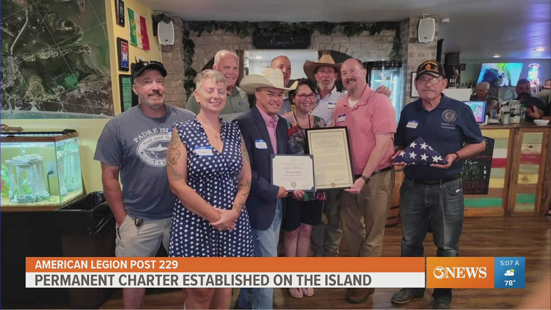 The American Legion Post 229 is now a permanent charter on Padre Island.