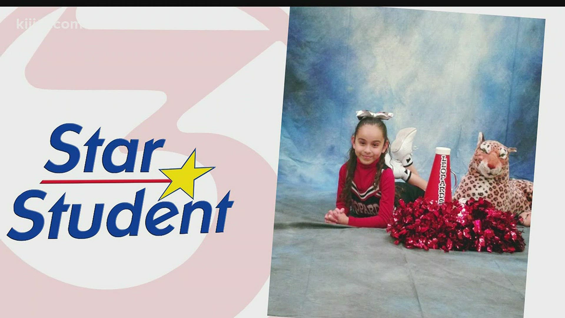 Amaryzza Gallegos is our 3 star student of the week, she is an 8 year-old from Robstown Elementary.