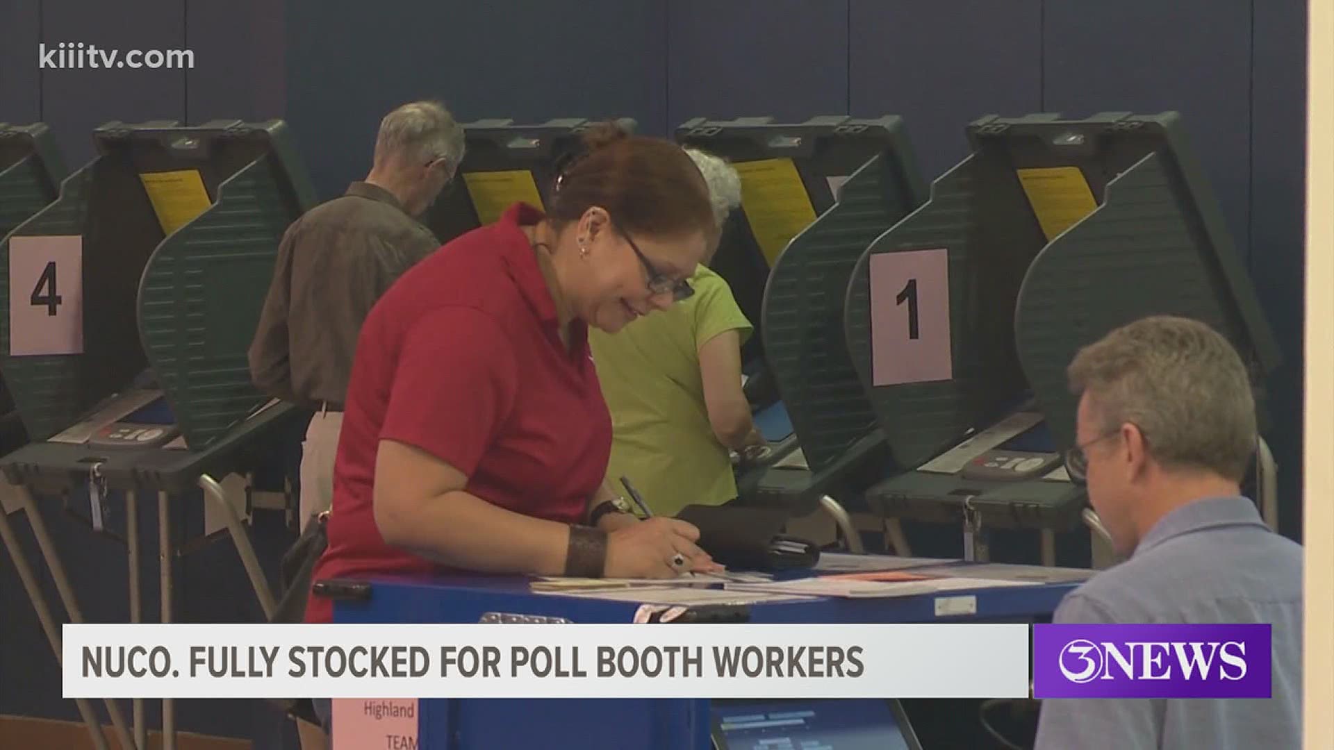 Nueces County is fully stocked with poll workers ahead of early voting. Something that can't necessarily be said for other parts of the country.