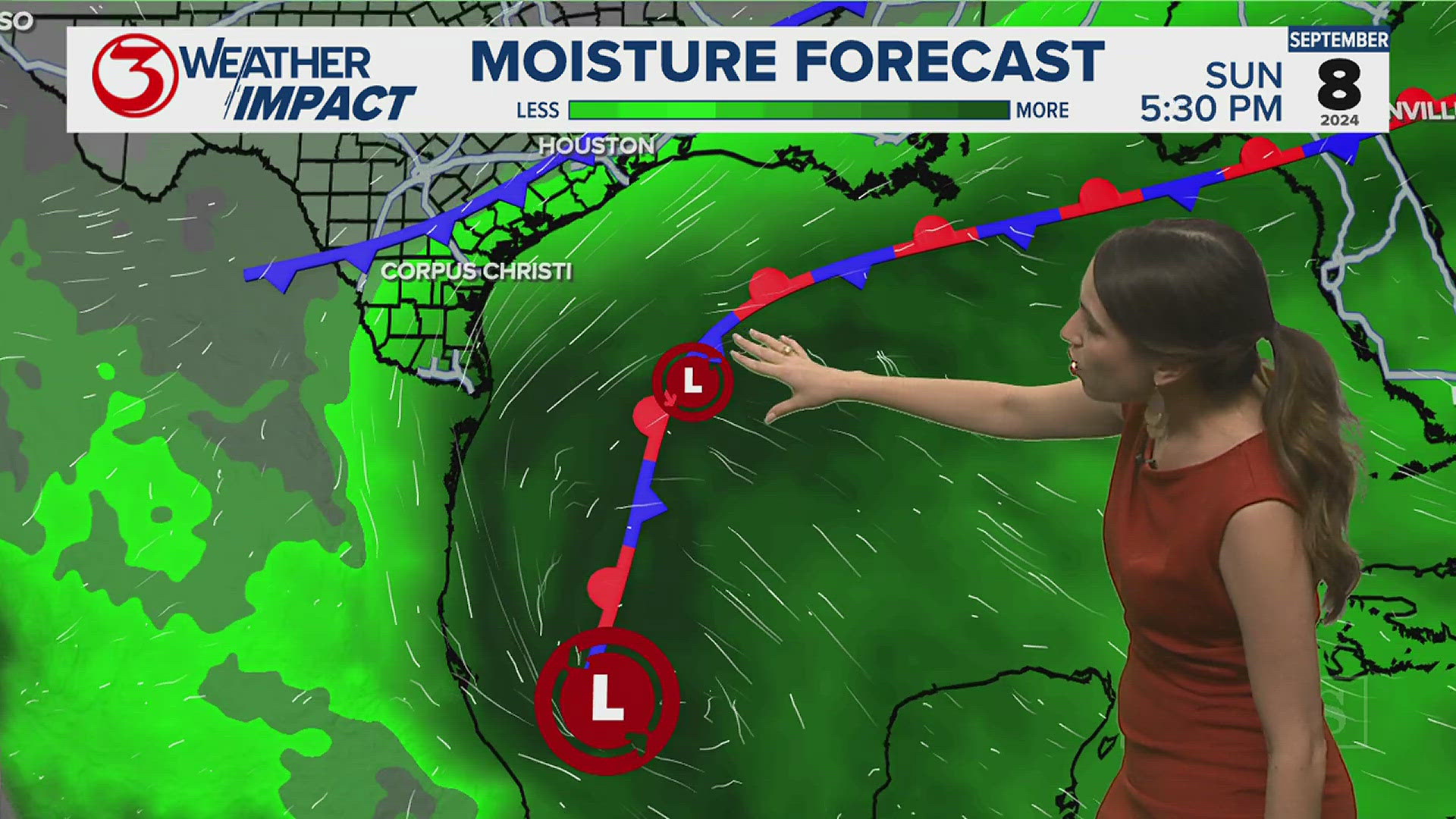 A weak front will bring brief respite from high temperatures and humidity. Tropical moisture and high rain chances quickly return by early to midweek next week.