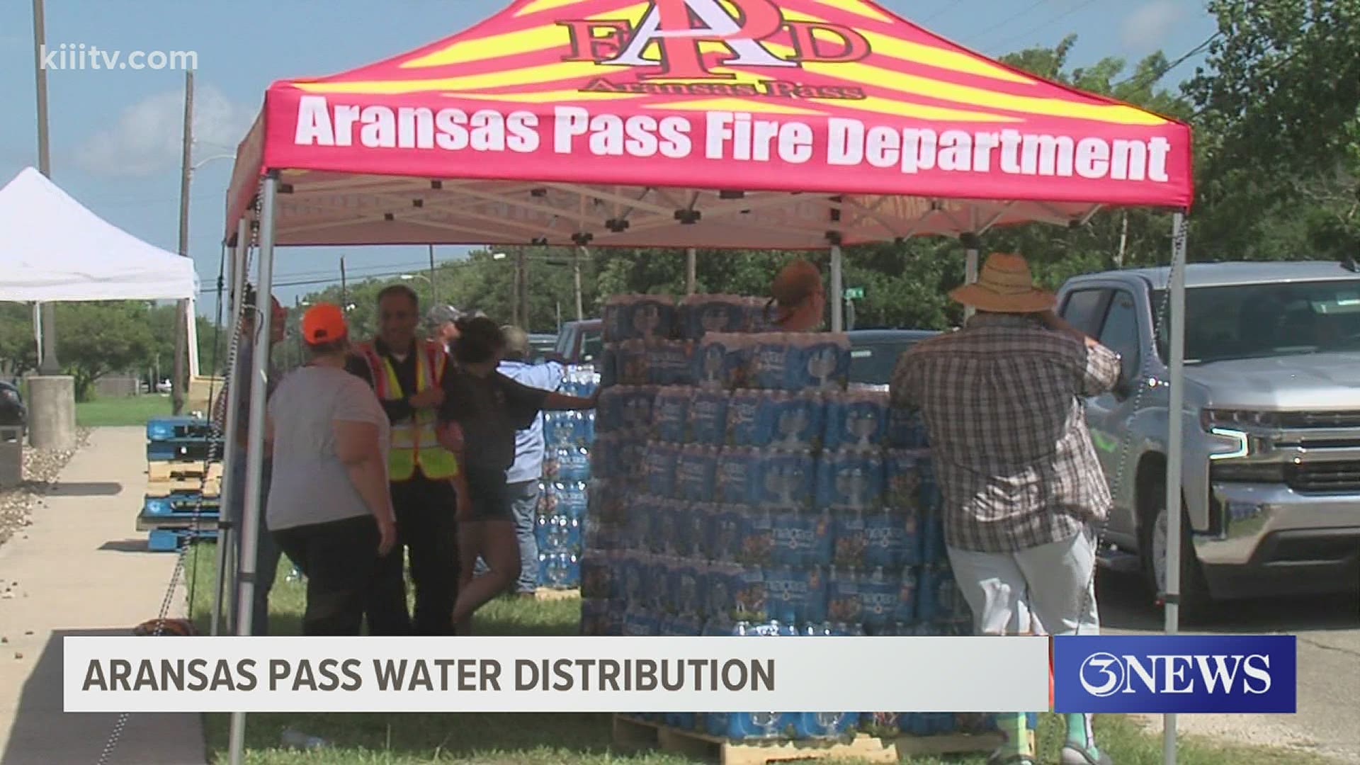 Chief Blanchard says they received more than 30 pallets of bottled drinking water on Saturday, and they plan on continuing to deliver water throughout the crisis.