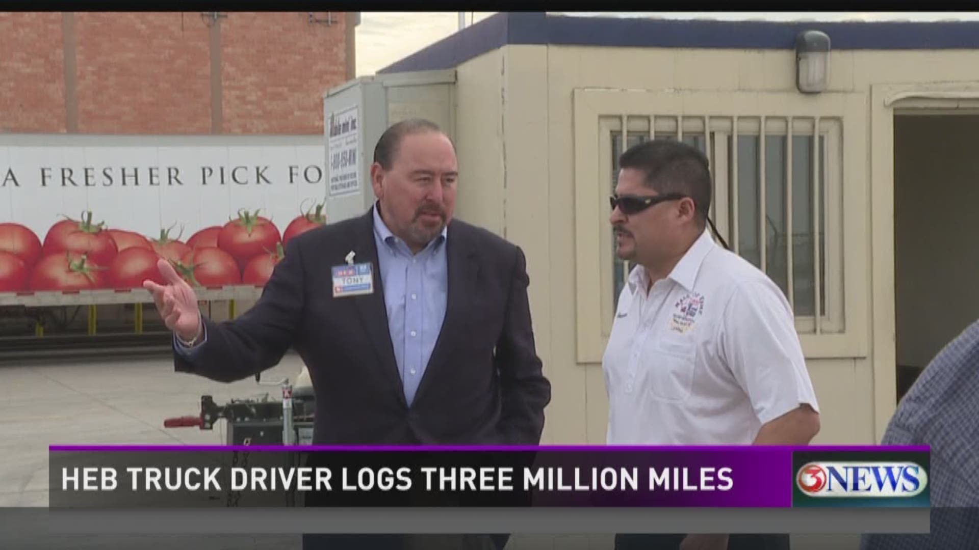 HEB truck driver honored for logging more than 3 million miles