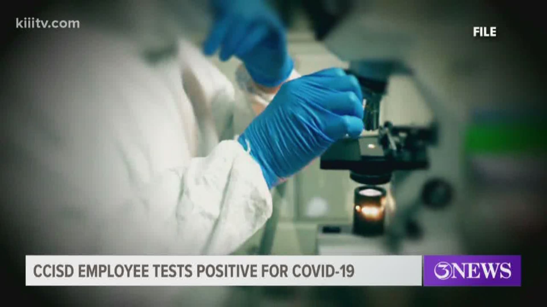 On Tuesday morning, a CCISD employee who was tested for COVID-19 on March 17th received a positive result.