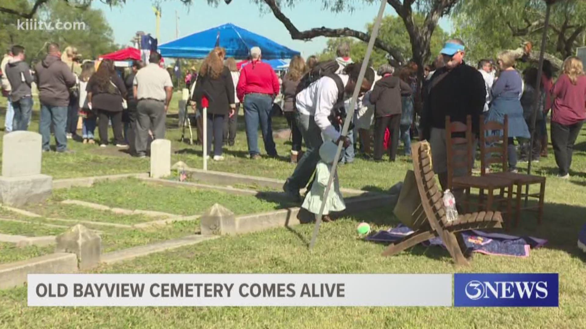 The event was held in the Old Bayview Cemetery