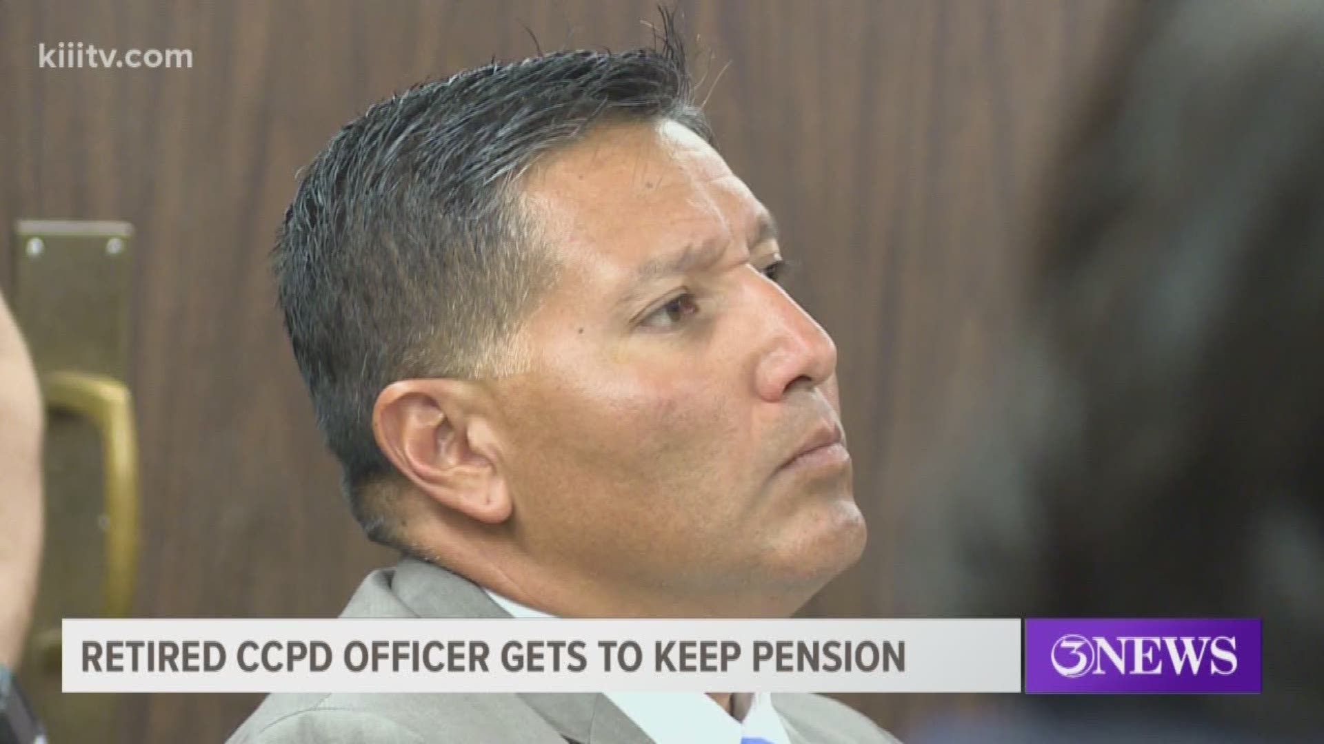 A district judge sentenced retired Corpus Christi police officer Tommy Cabello to 10 years in prison Tuesday after a jury found him guilty of domestic violence and tampering with evidence.