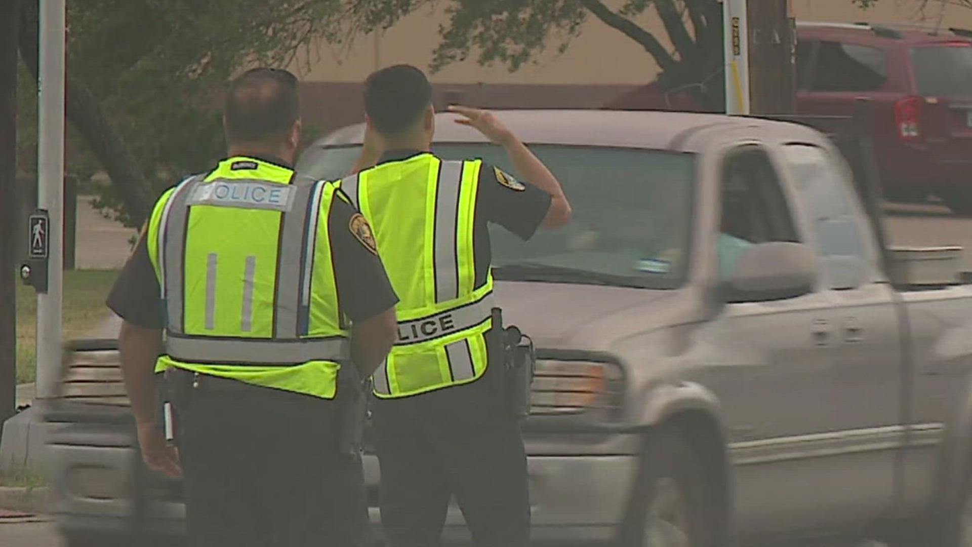 Traffic direction is part of the 34-week training program as they learn what it takes to be a police officer.